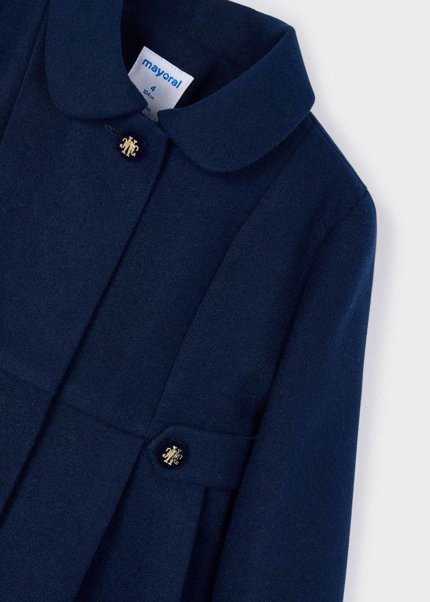Woolen Coat - Navy
