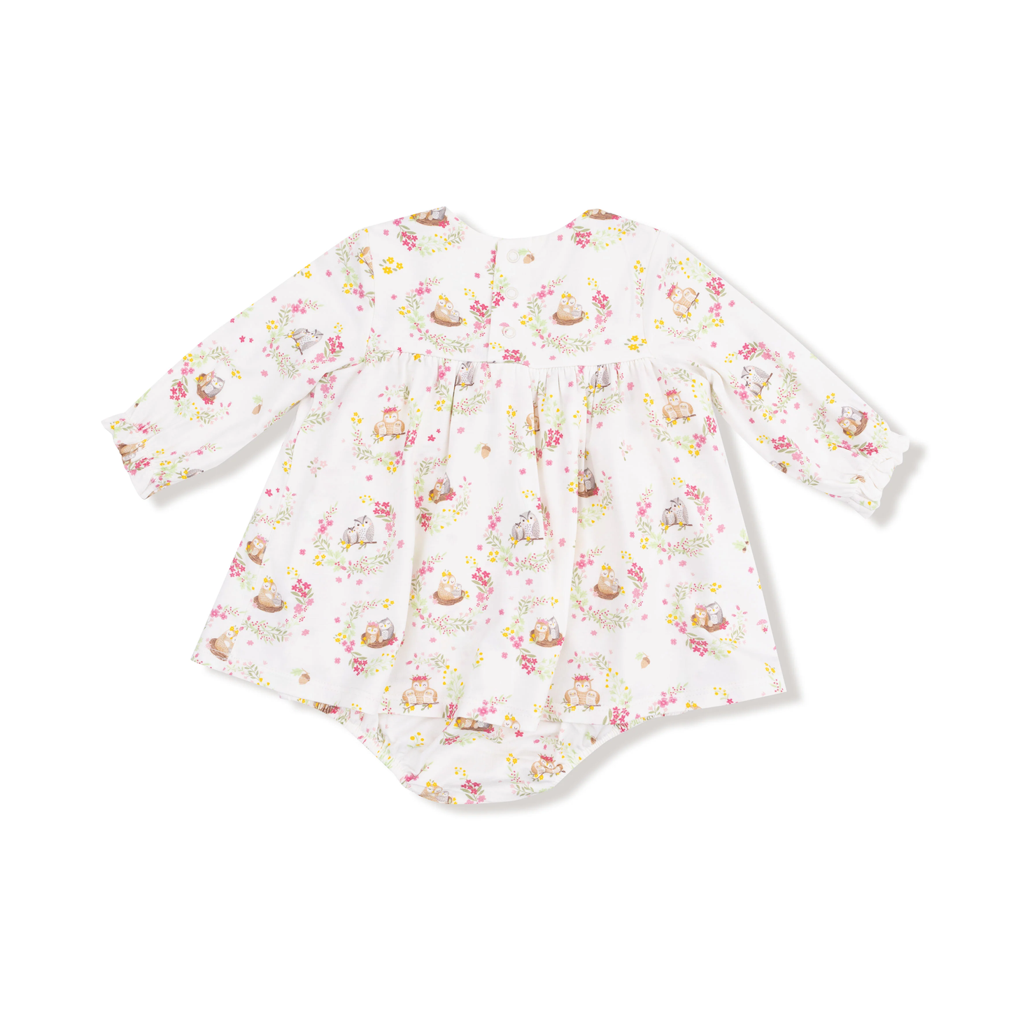 Floral Owl Families Skirt Bubble