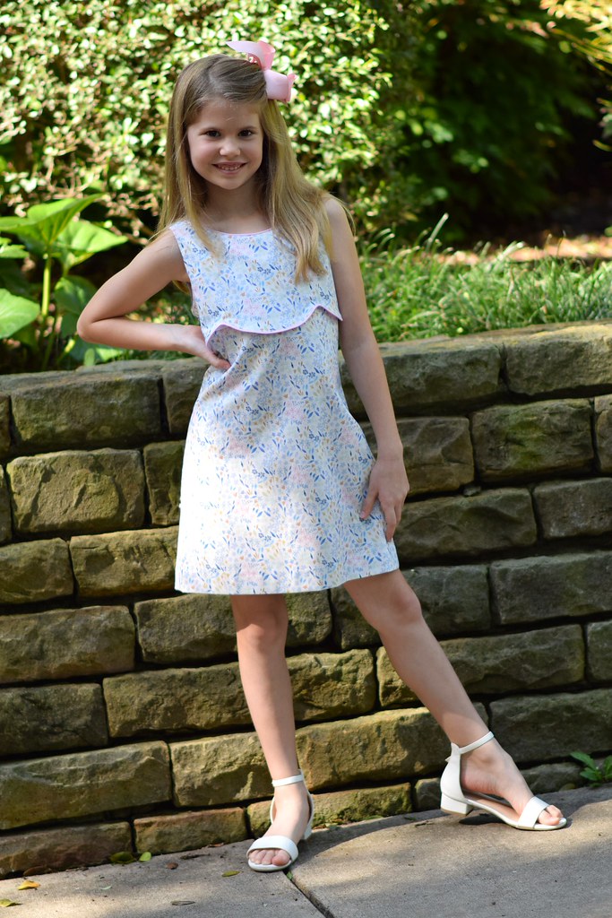 A Line Dress - Blue Bell Floral