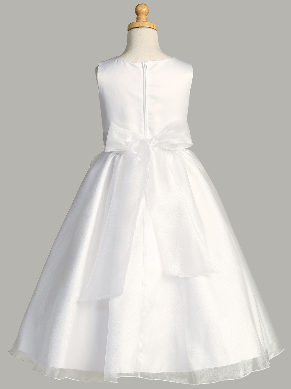 Satin Crystal Organza Dress