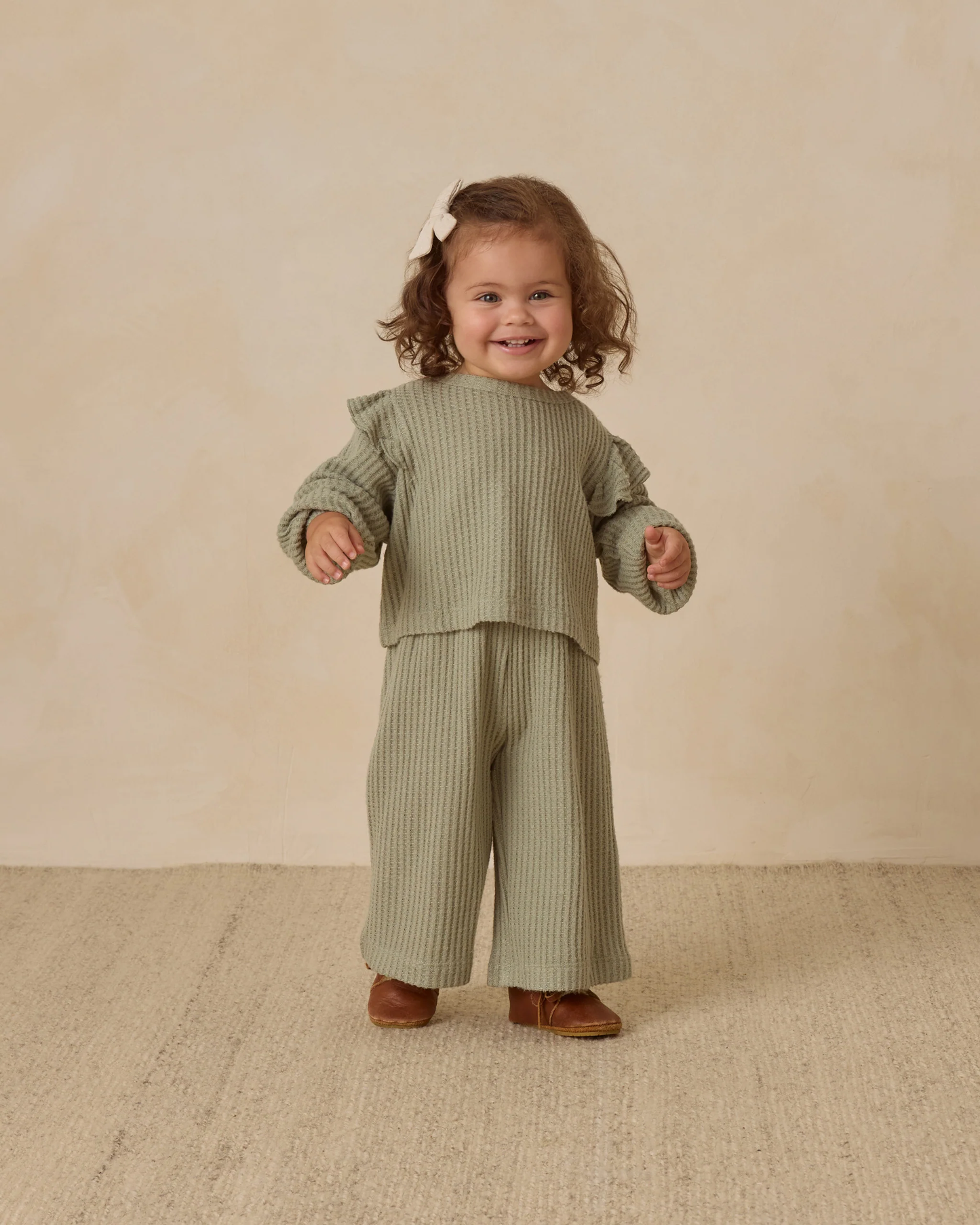 Ruffle Cozy Set - Fern