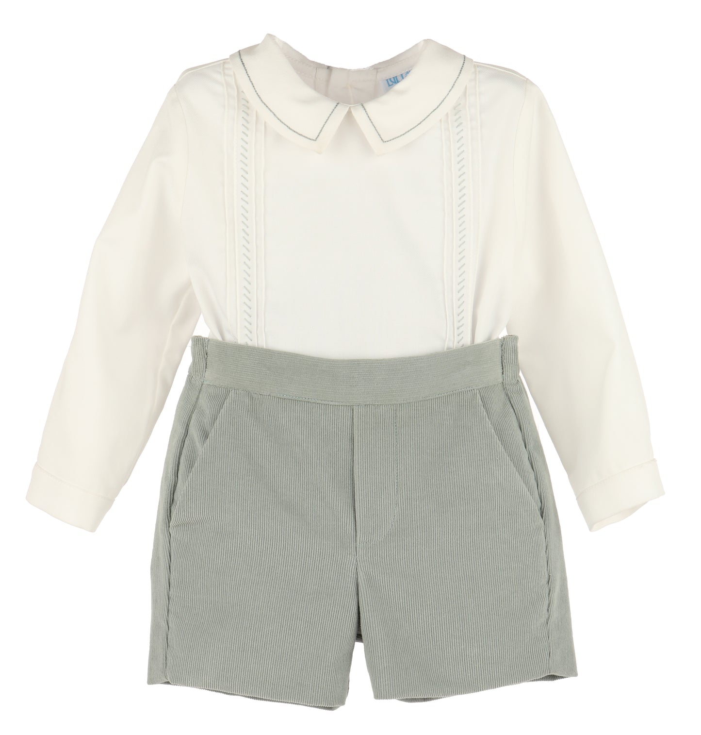 Cozy Cord Boy Set - Green