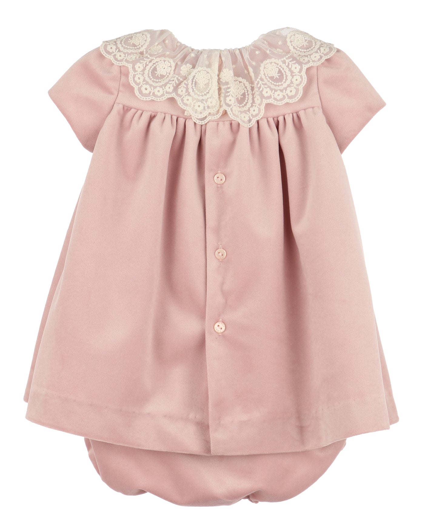 Deluxe Velvet Float Dress - Rose