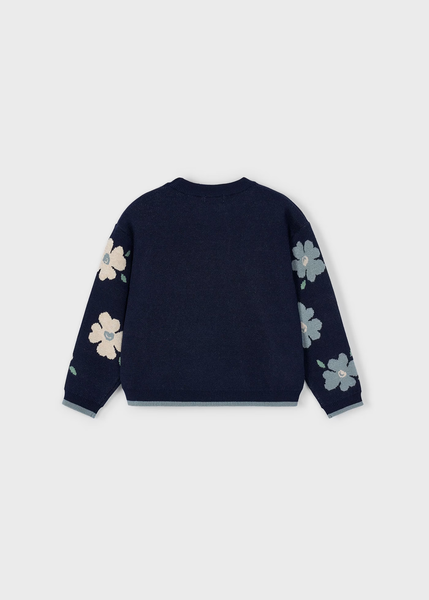 Floral Sweater - Navy
