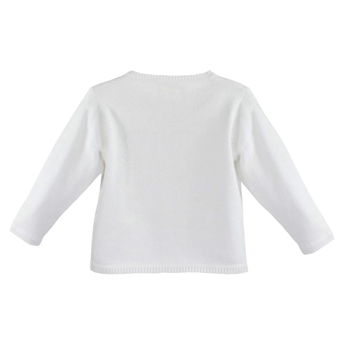 Ladder Edge Cardigan - White