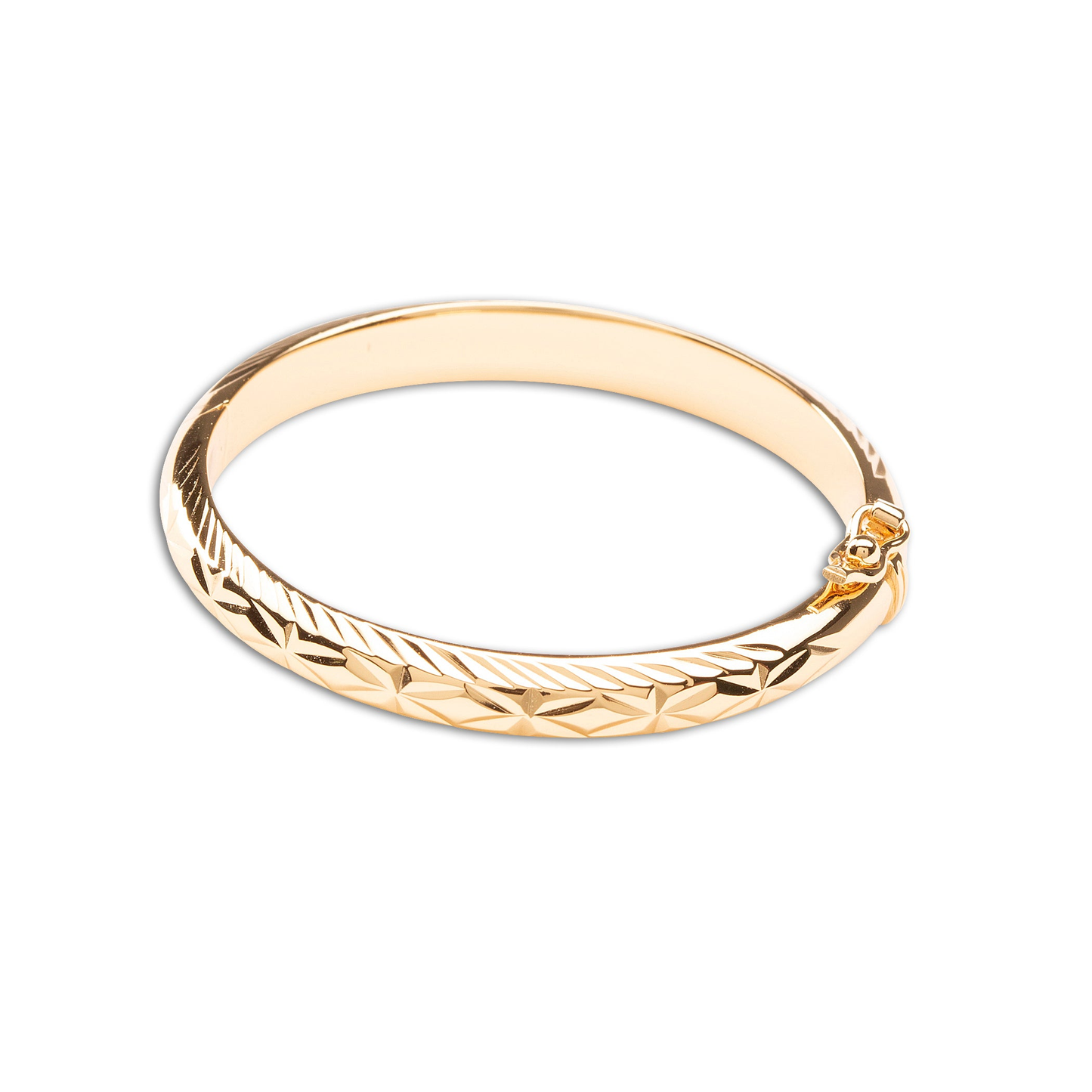 Etched Bangle - 14K Gold Plated