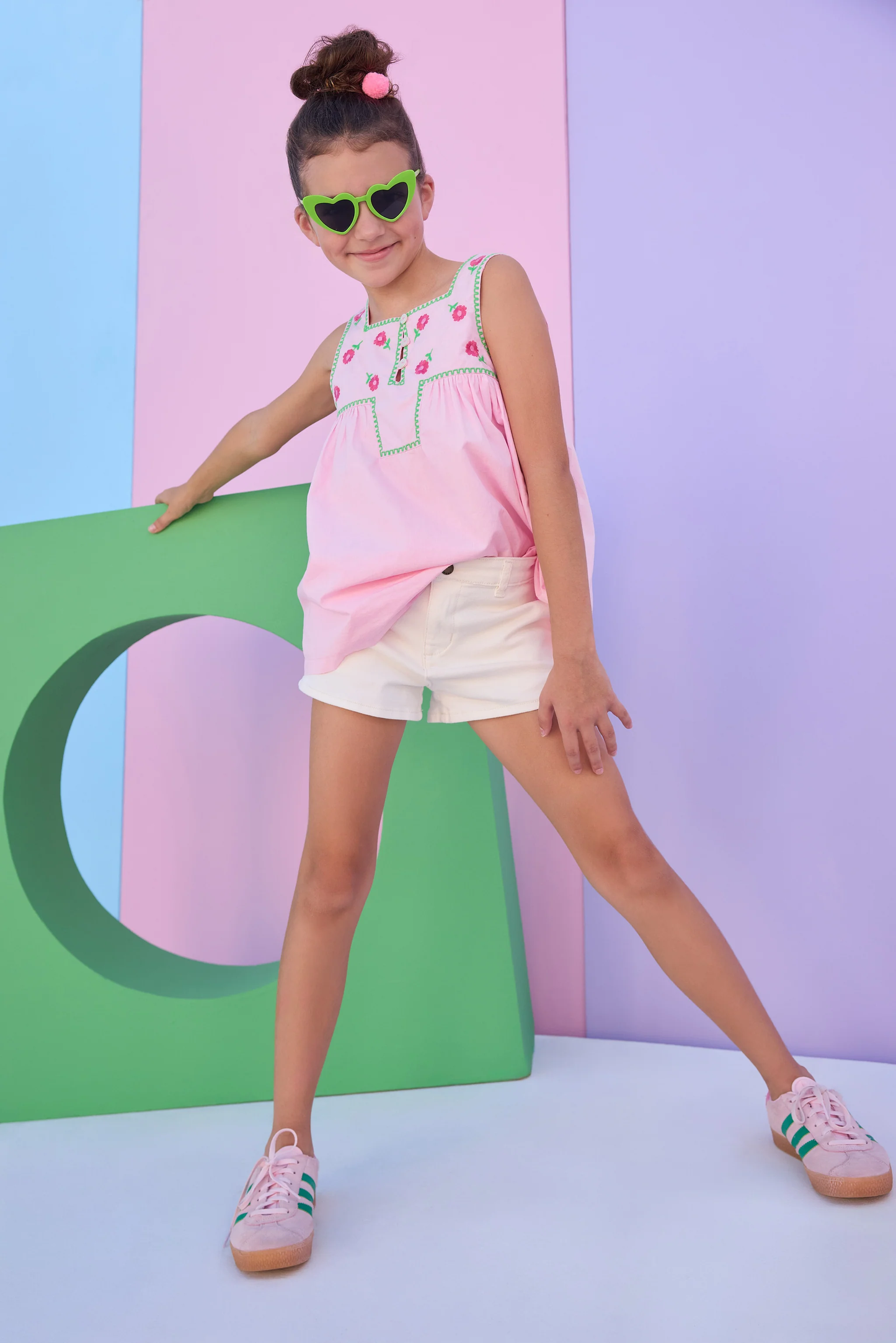 Denim Shorts - Ivory Denim
