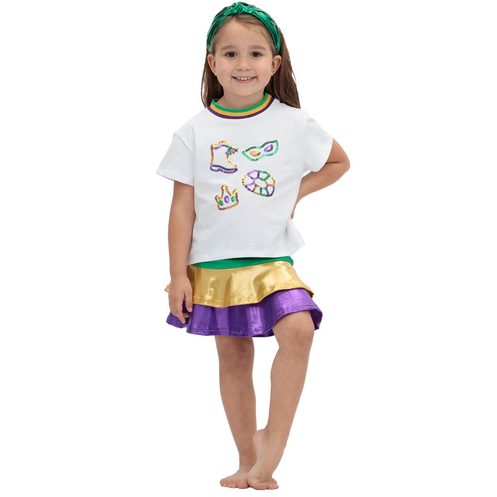 Mardi Gras Elements Boxy Tee