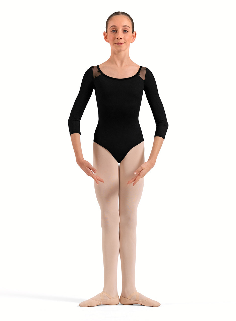 3/4 Sleeve Blk Leo