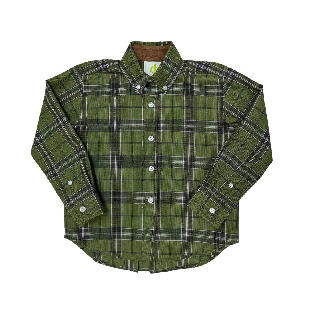 Olive/Brn Highland Alton Shirt