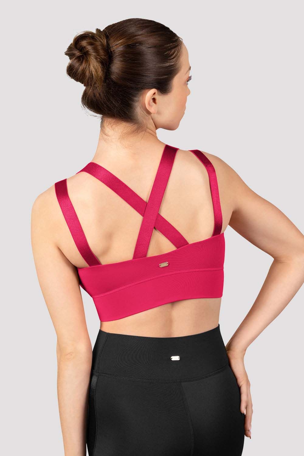 Cross Back Crop Top - Watermelon