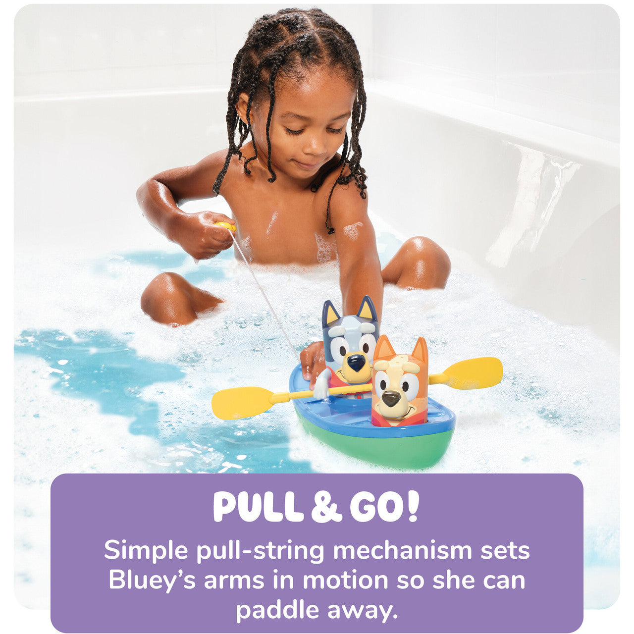 Bluey Paddling Canoe