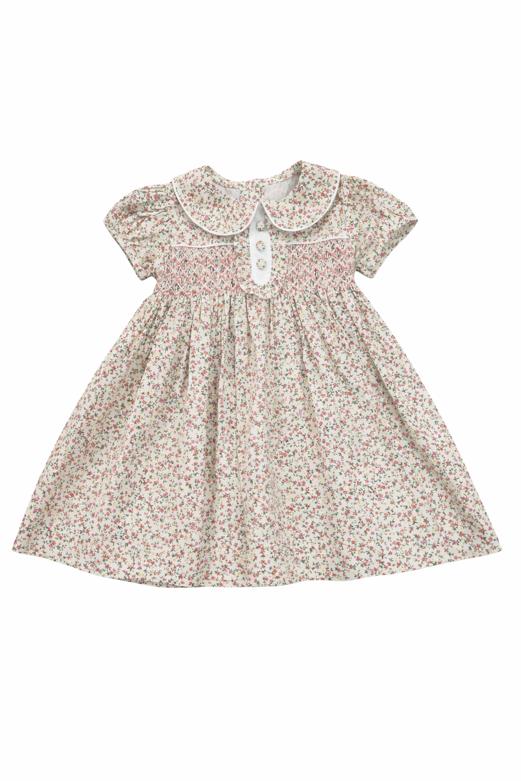 Samantha Floral 3 Button Dress-203
