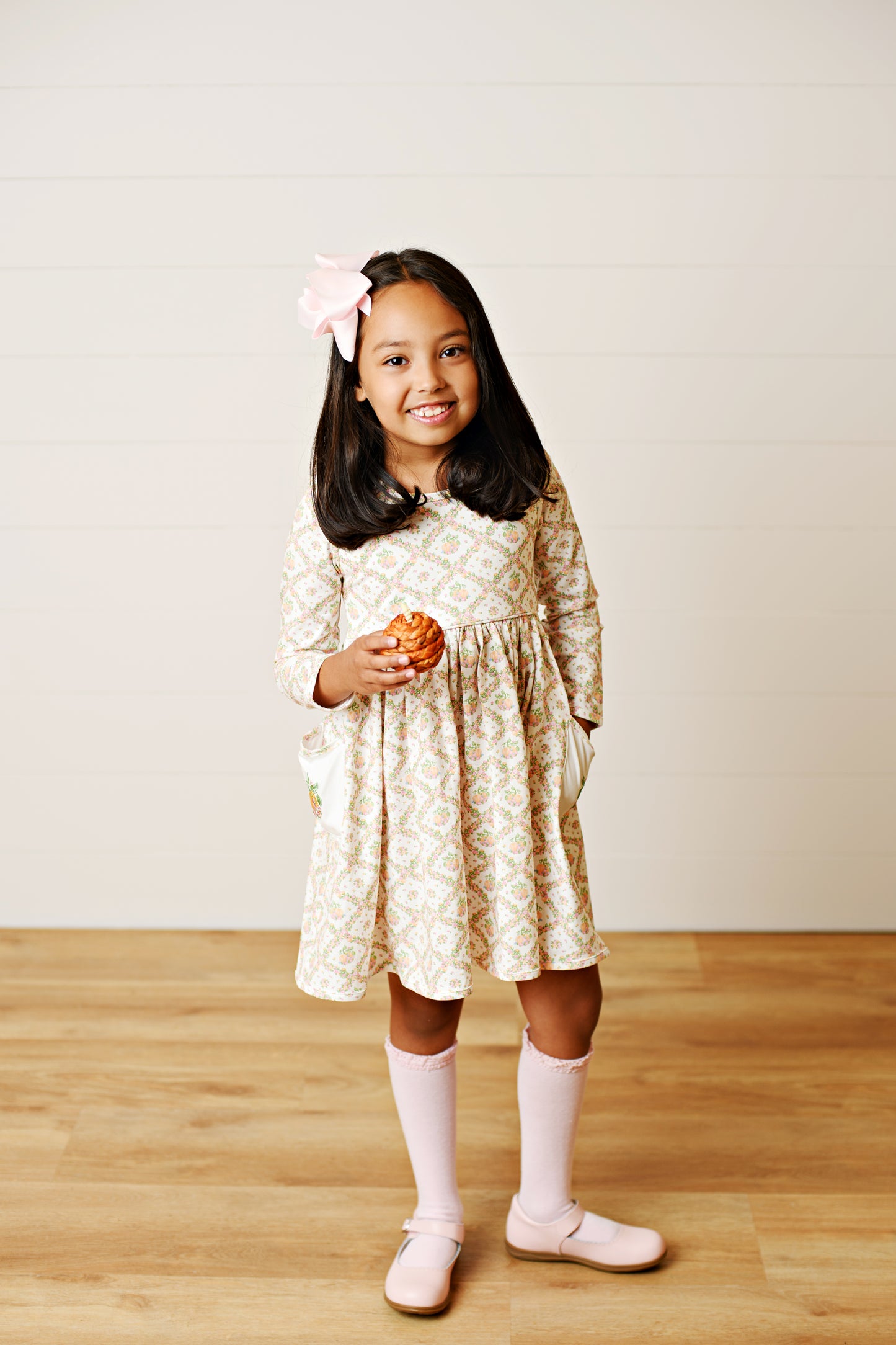 Pumpkin Trellis Pocket Dress