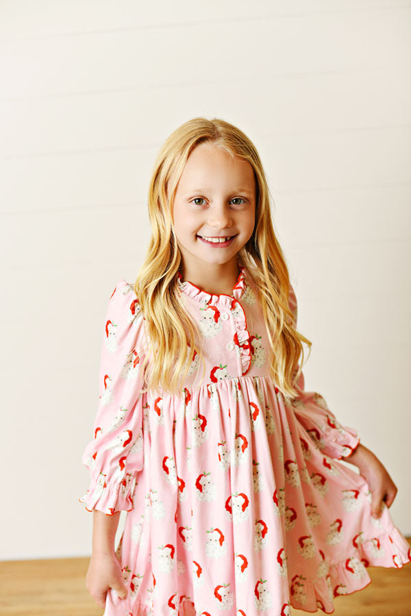 Pink Santa Butterknit Dress