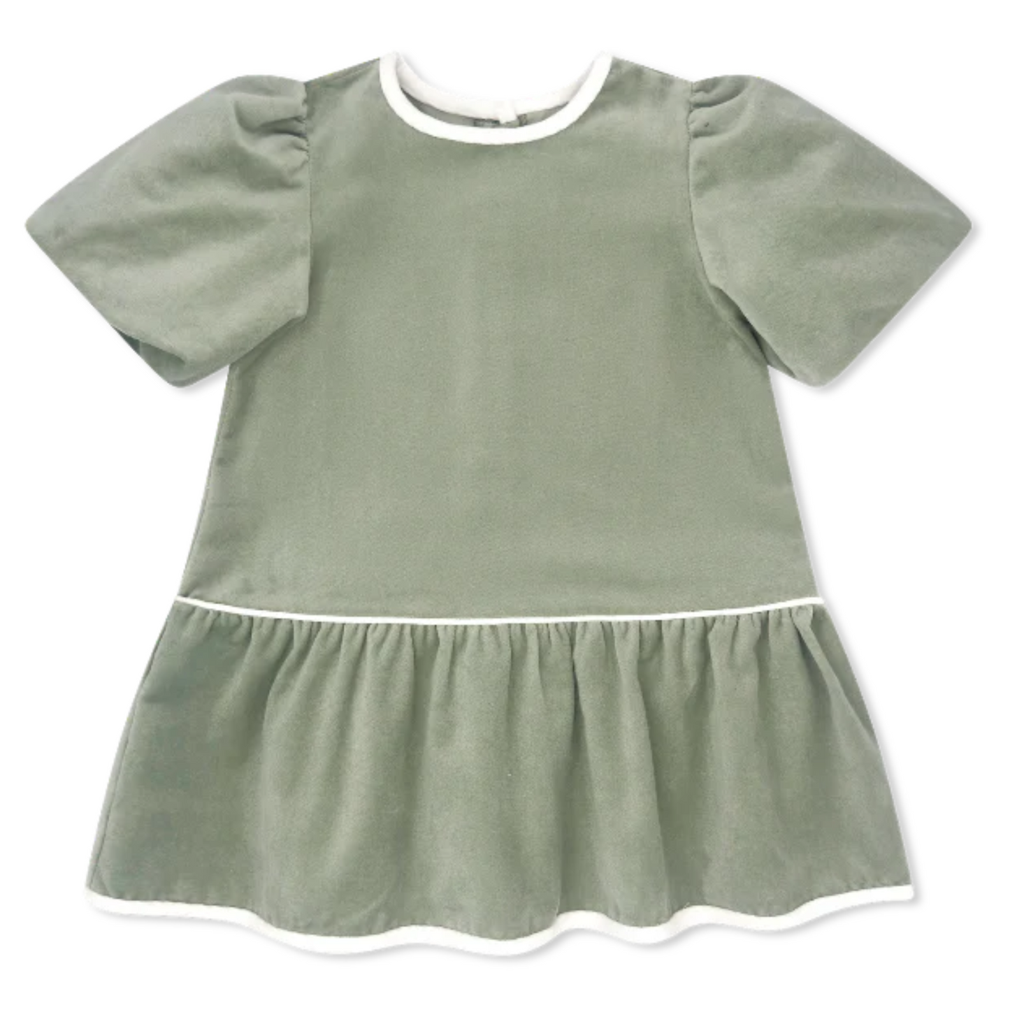 Harper Dress - Green Velvet