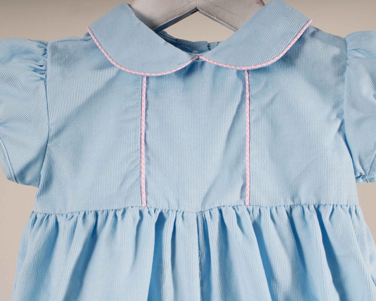 Lt. Blue Corduroy Claire Bubble