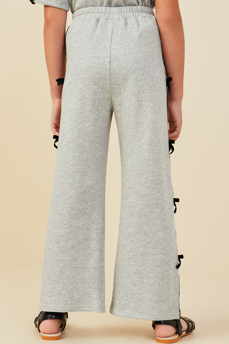 Bow Trim Side Joggers - Grey