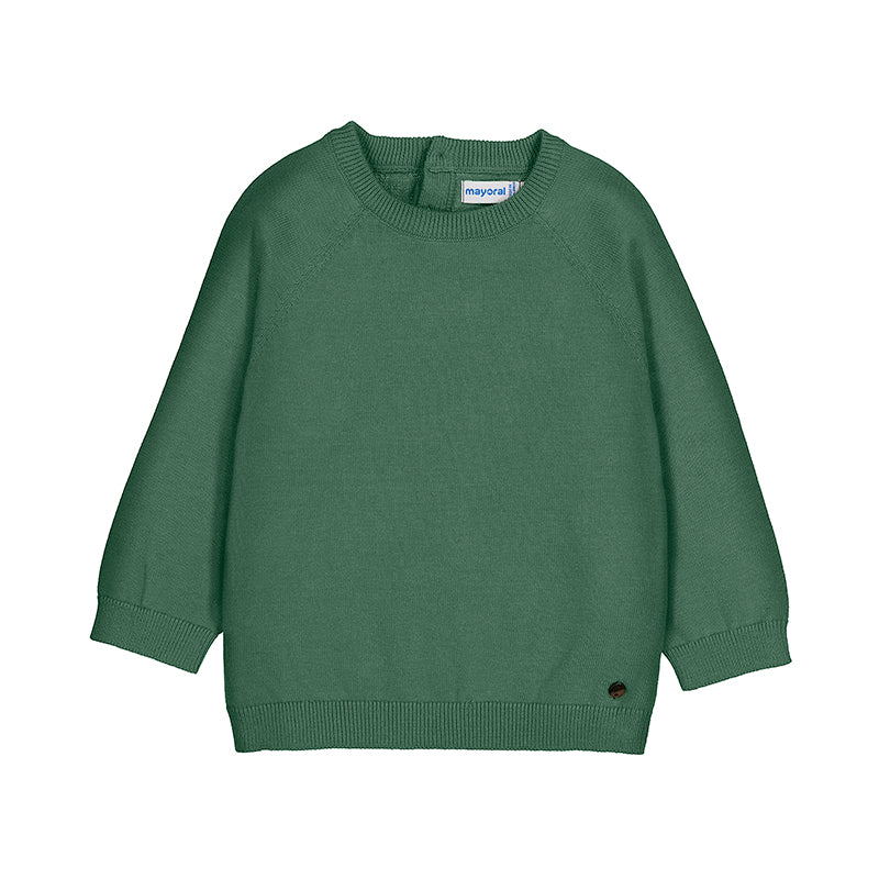 Basic Cotton Sweater - Sage