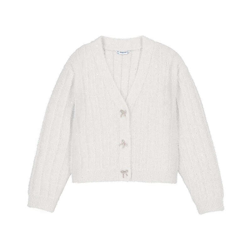 Cardigan w Rhinestone Bows-7345
