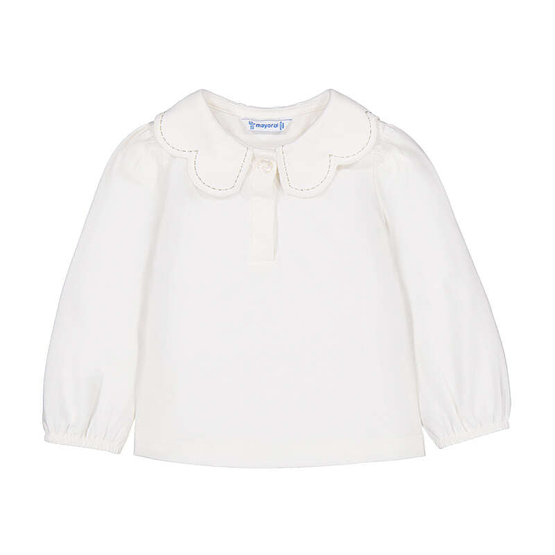 Ivory Wave Collar Polo-2114