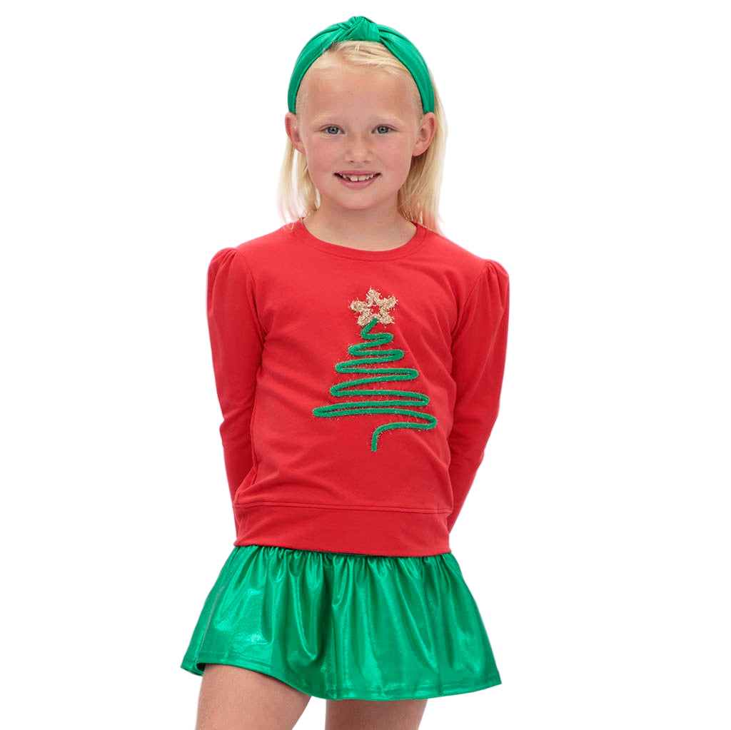 Tinsel Christmas Tree Sweatshirt