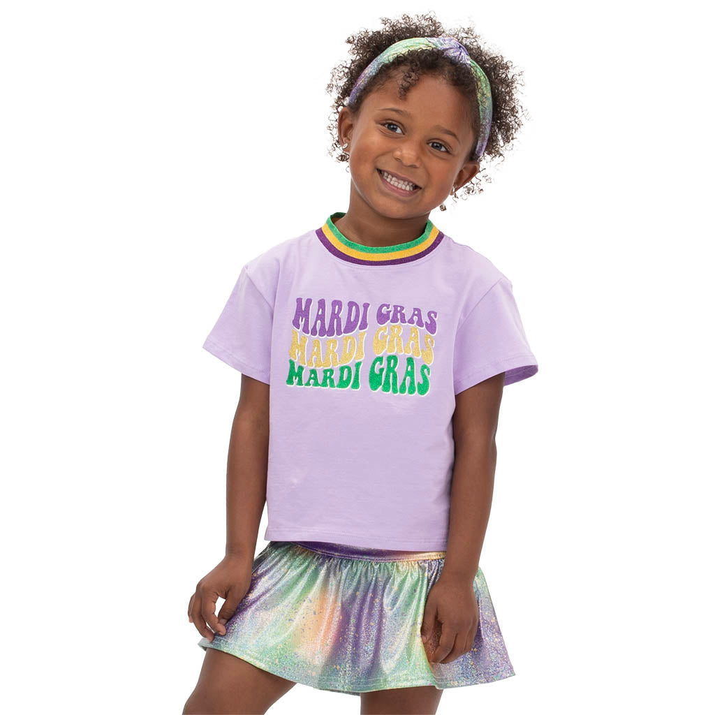 Mardi Gras Shimmer Skort