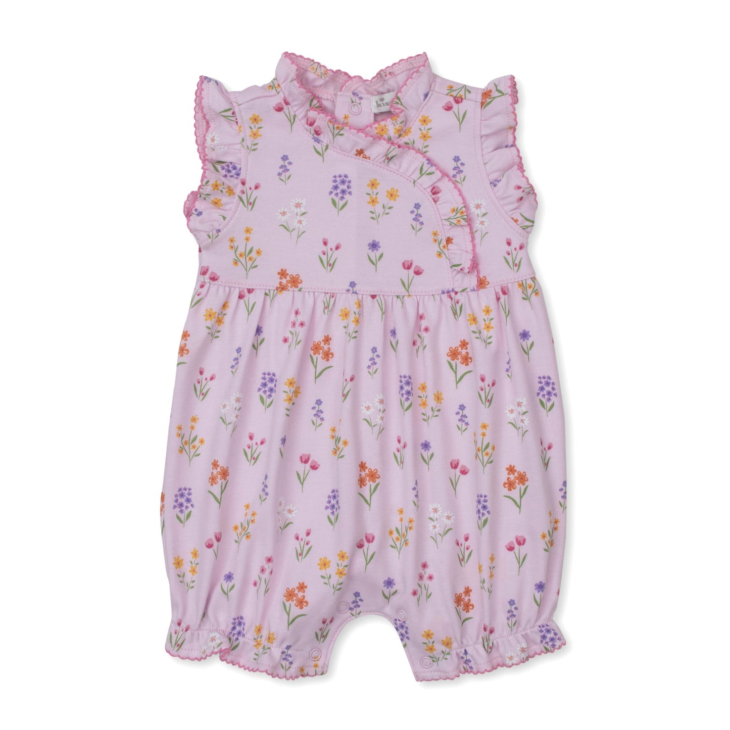 Summer Wildflowers S/L Playsuit - Pink