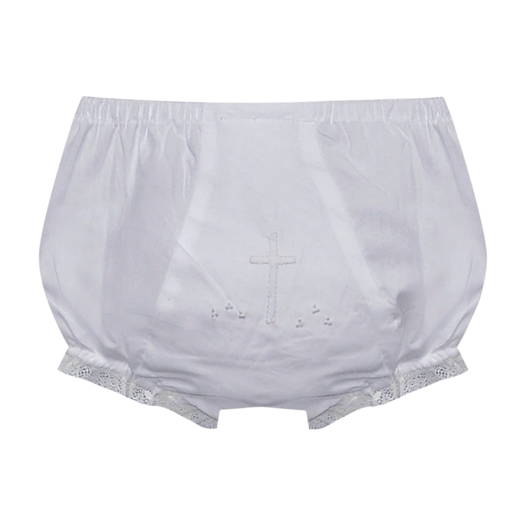 Landon Diaper Cover - Ecru Cross
