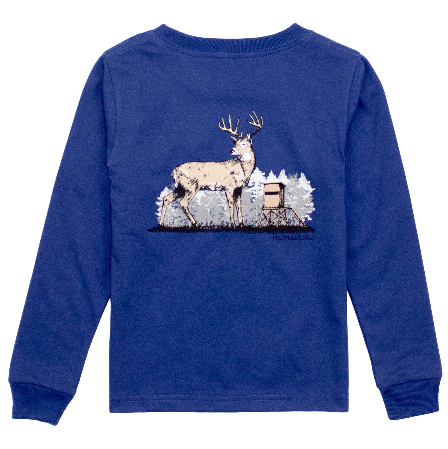 Deer Season L/S Tee - Blue
