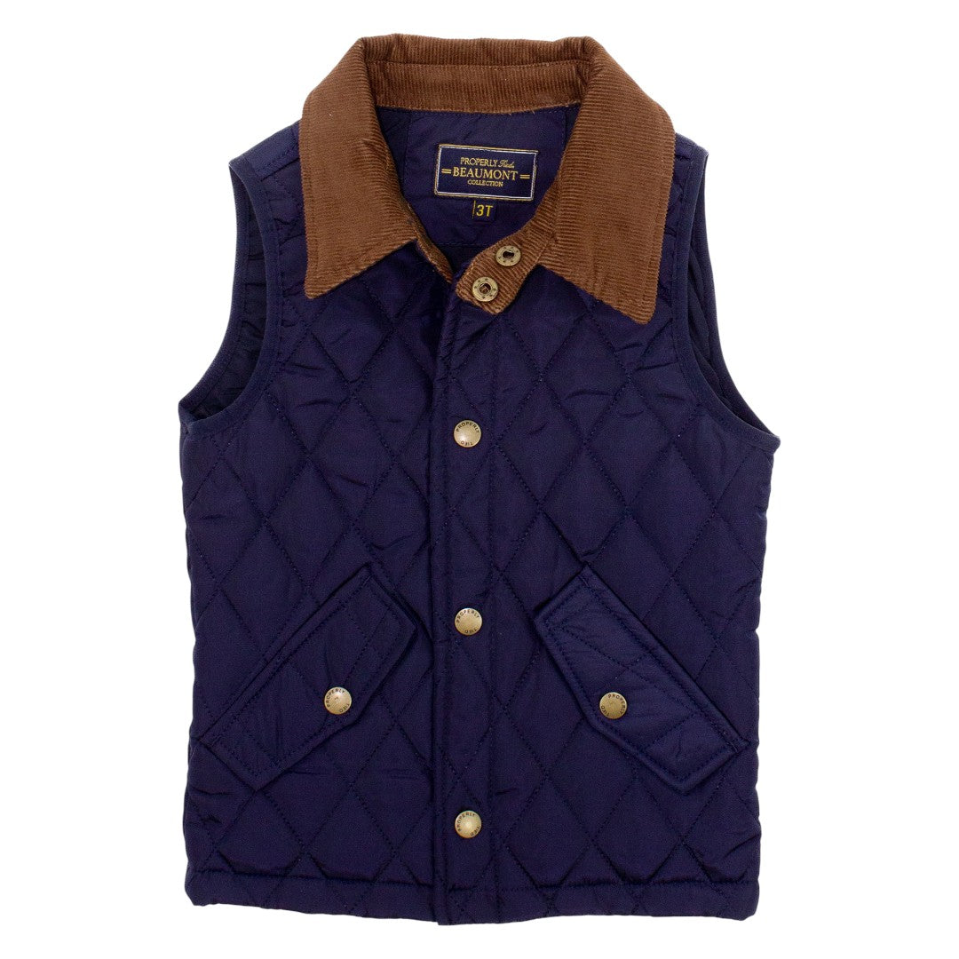 Beaumont Vest - Navy