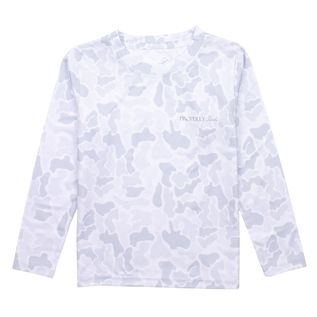Sportsman Perf. L/S - Snow Camo