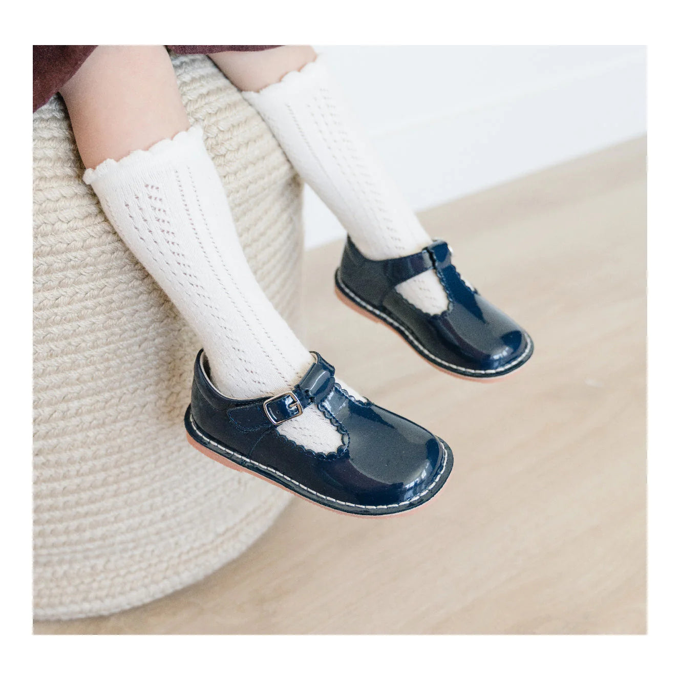 Selina Scallop T-Strap - F-500