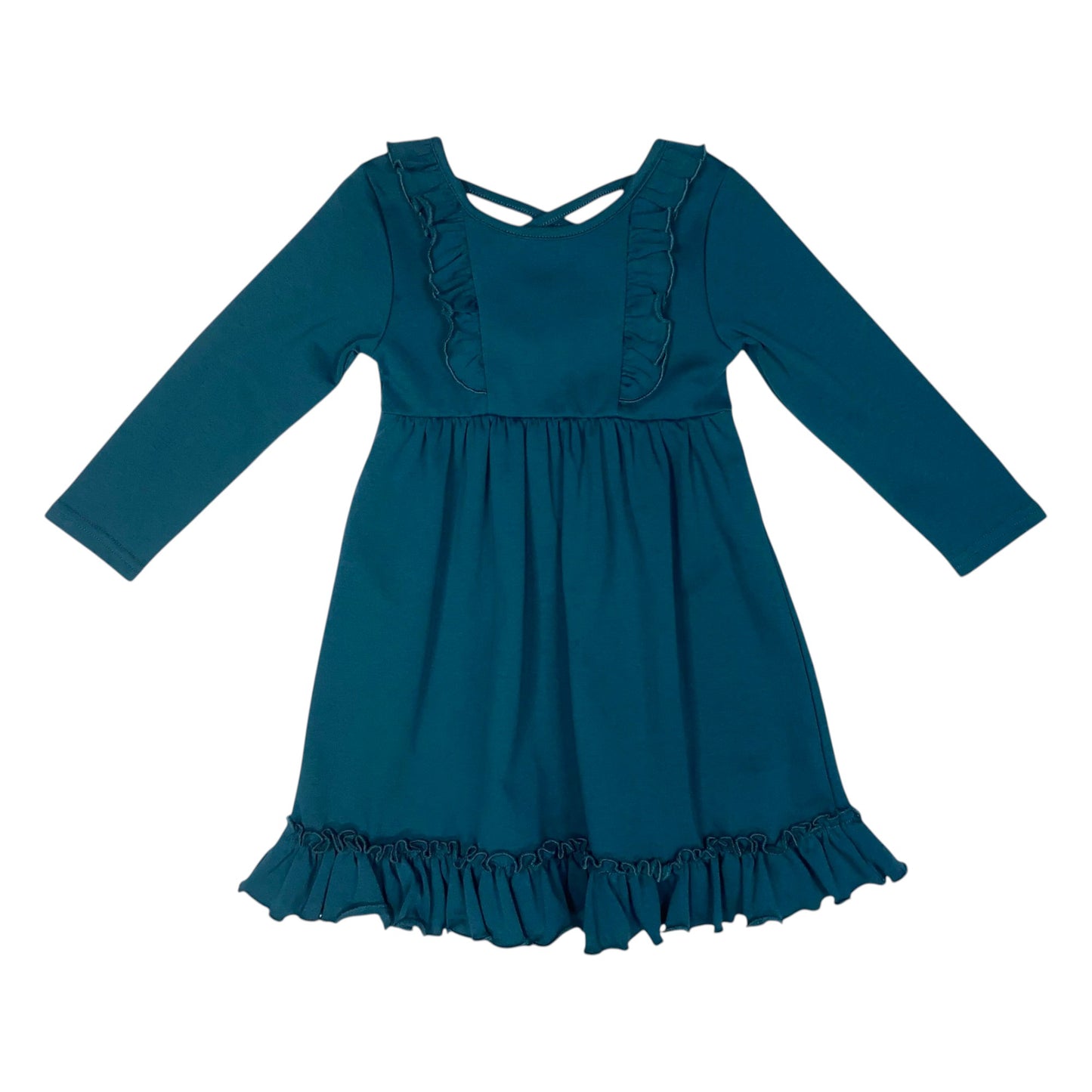 Claire Crossback Dress - Teal