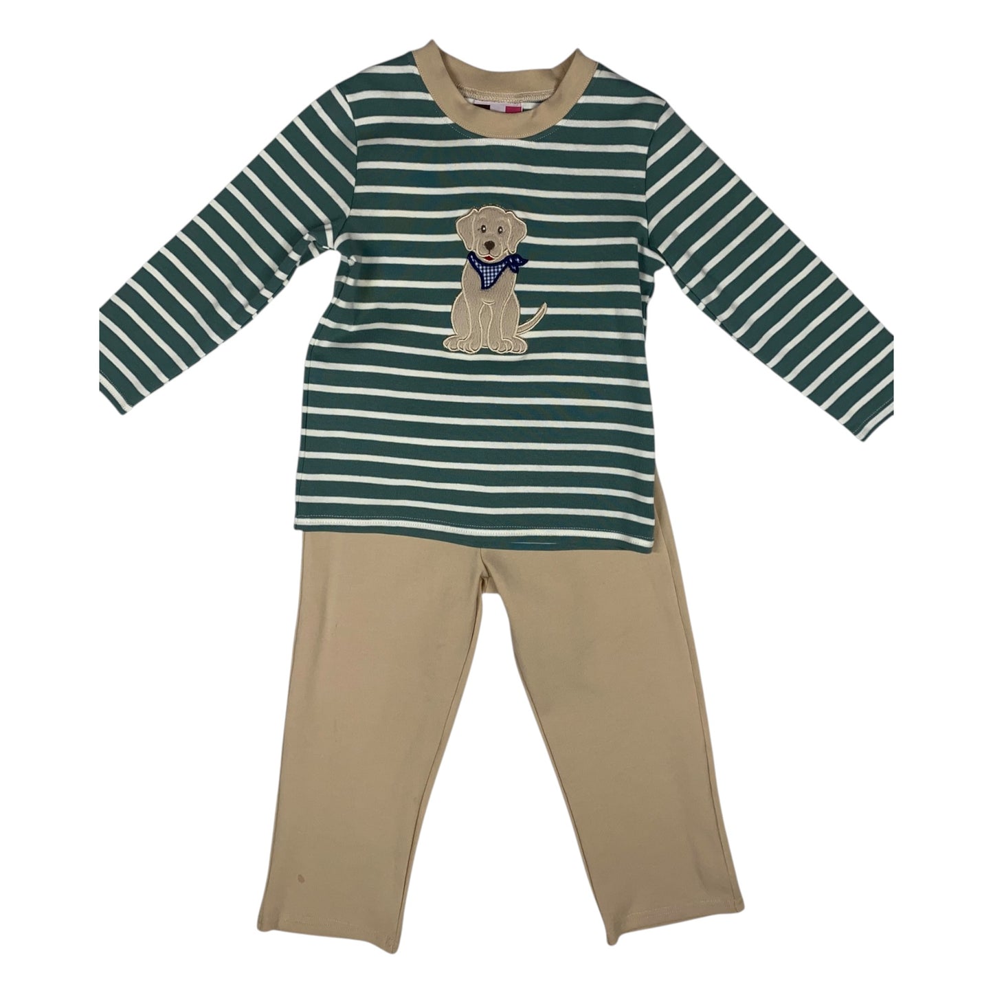 Puppy Applique Boys Pant Set