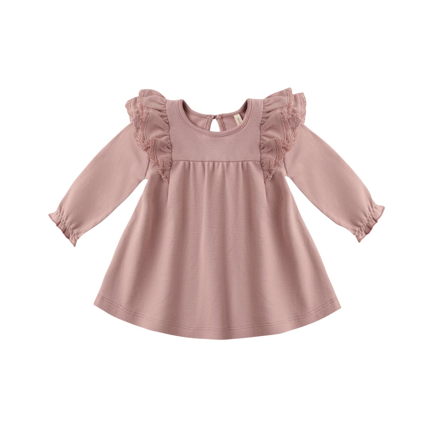 L/S Flutter Dress - Rose