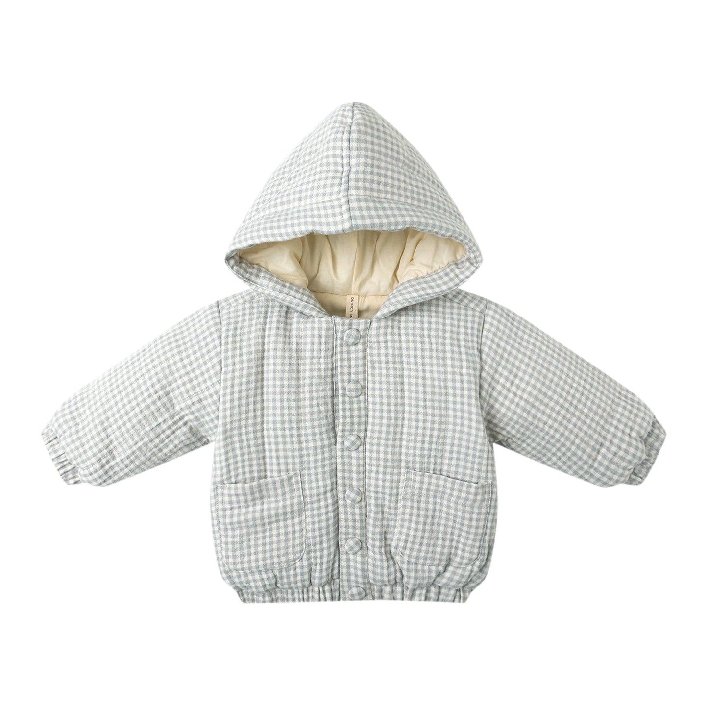 Hooded Jacket - Blue Gingham