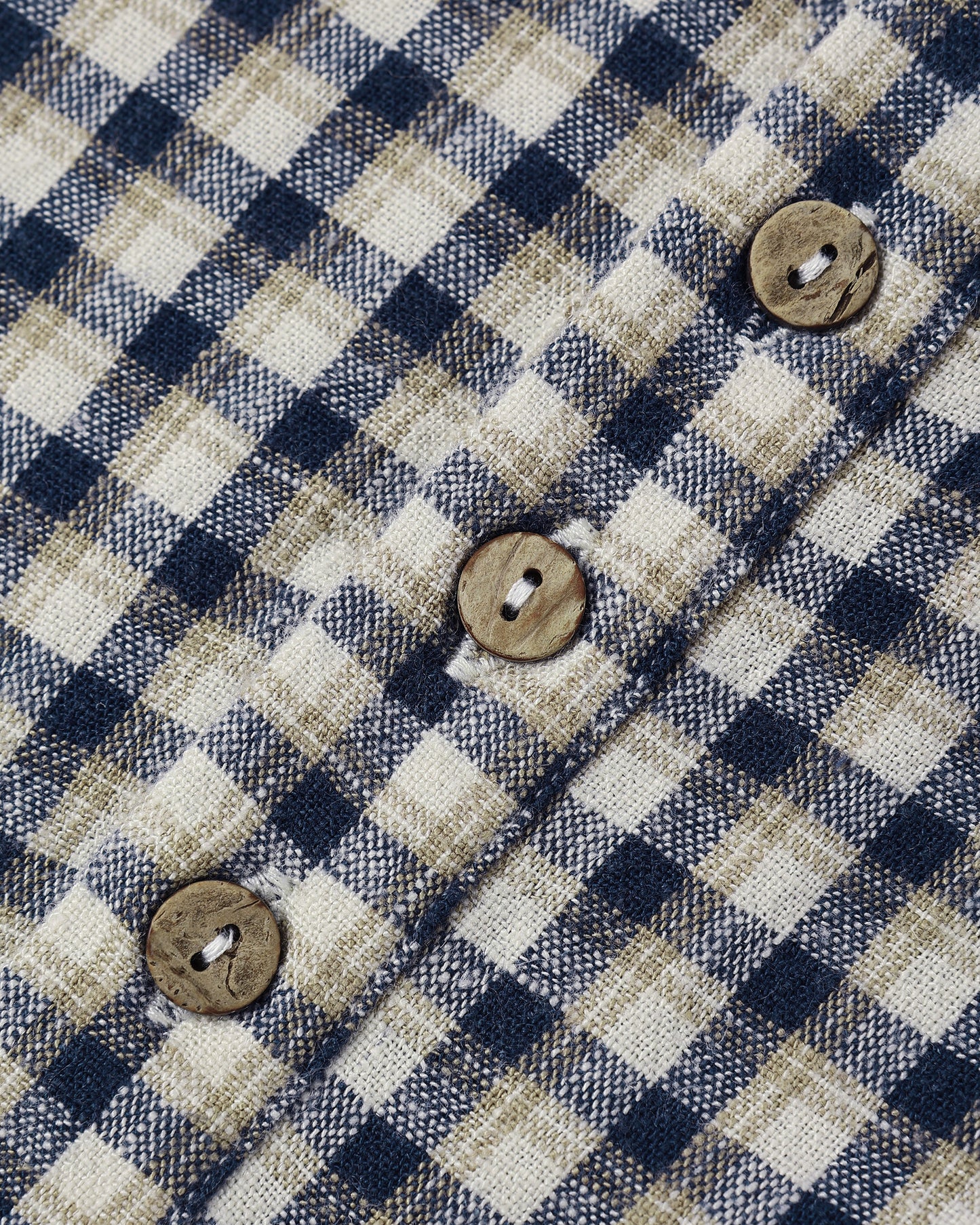 Woven L/S Jumpsuit - Navy Check