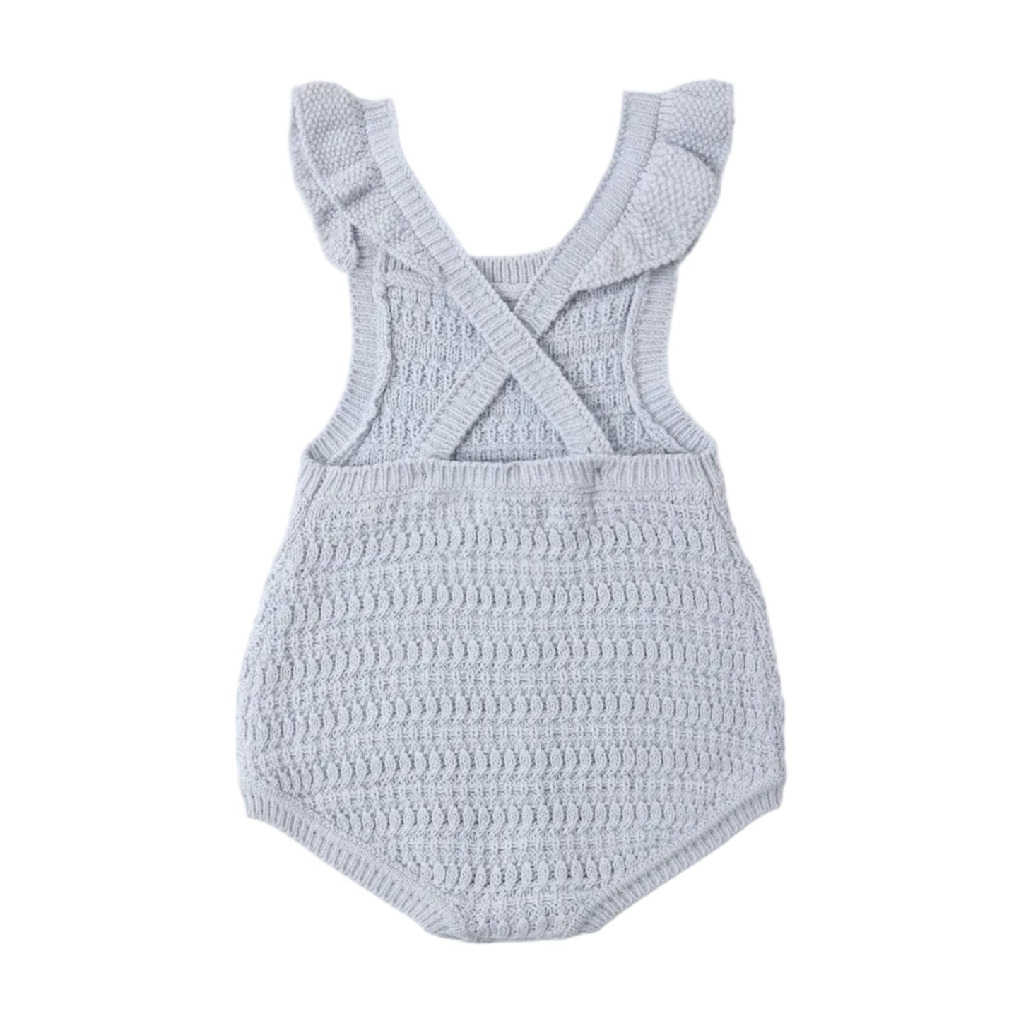 Crochet Romper - Periwinkle