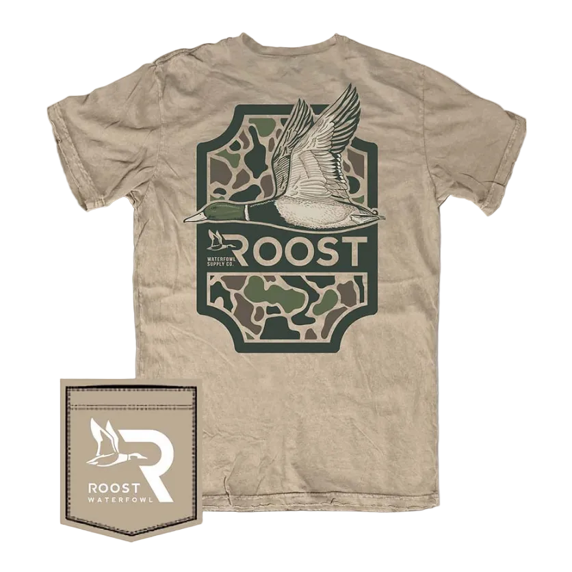 Roost Camo Shield Tee - Sand