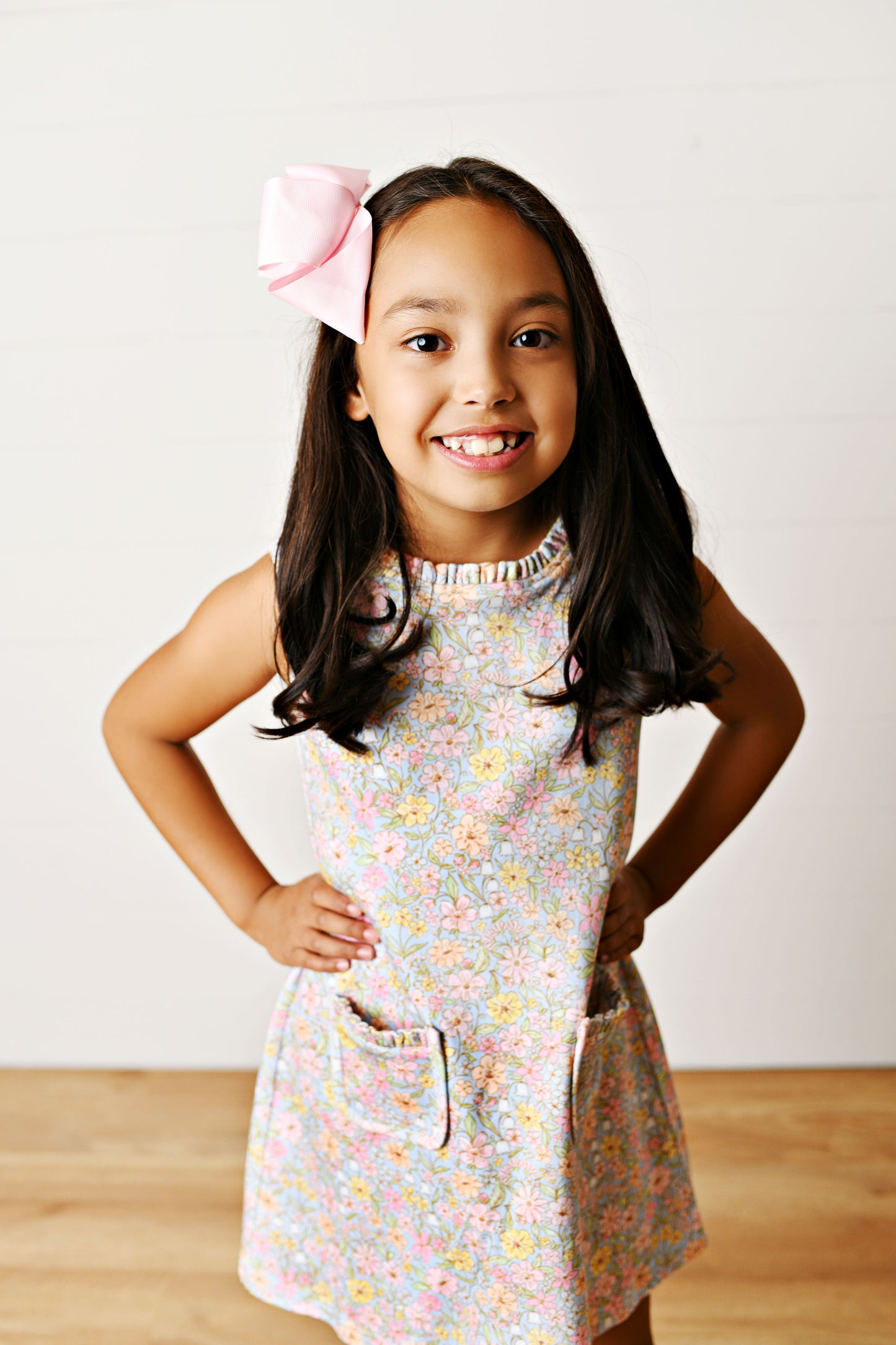 Watercolor Garden Pocket Dress
