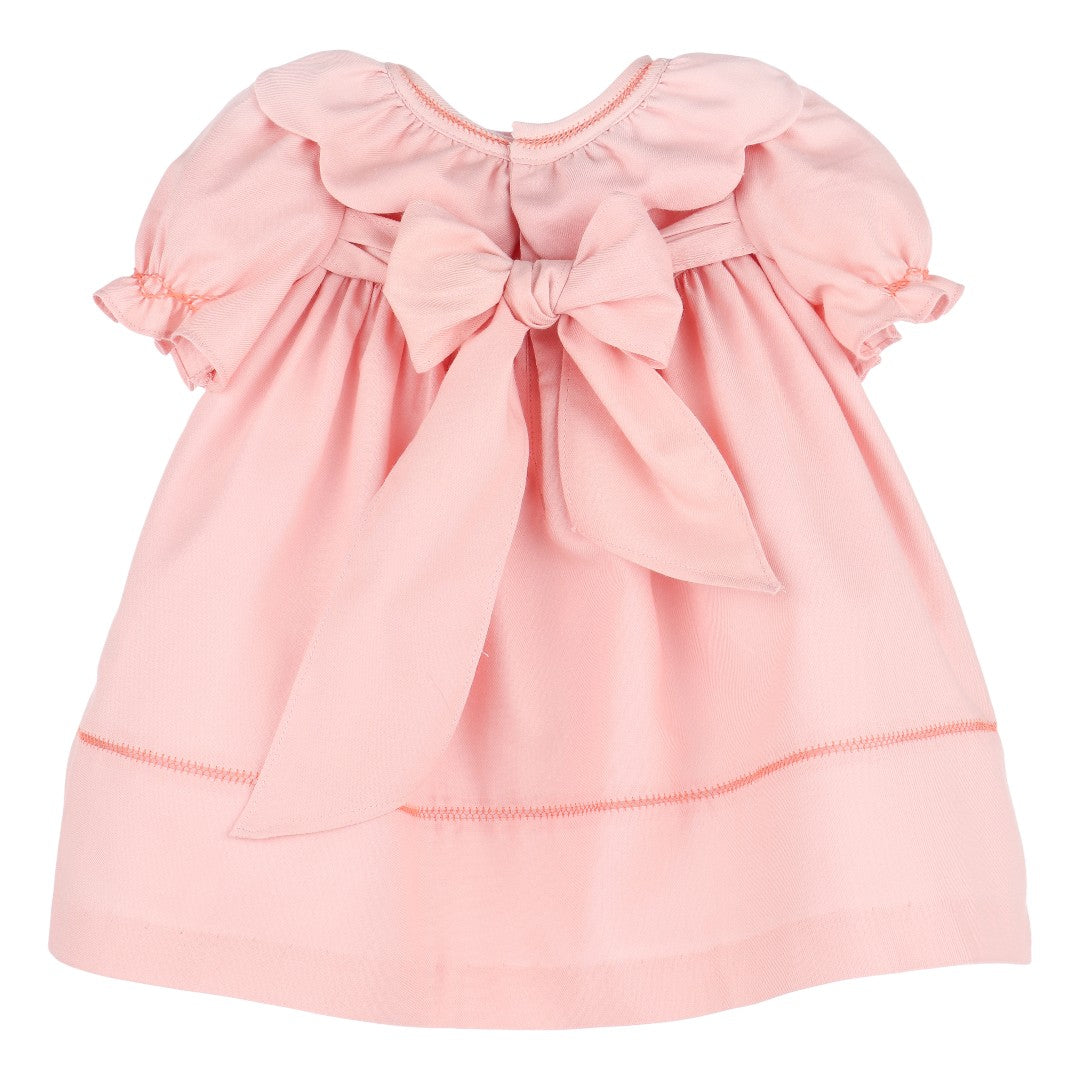 Pumpkin Ruffle Dress - Peach