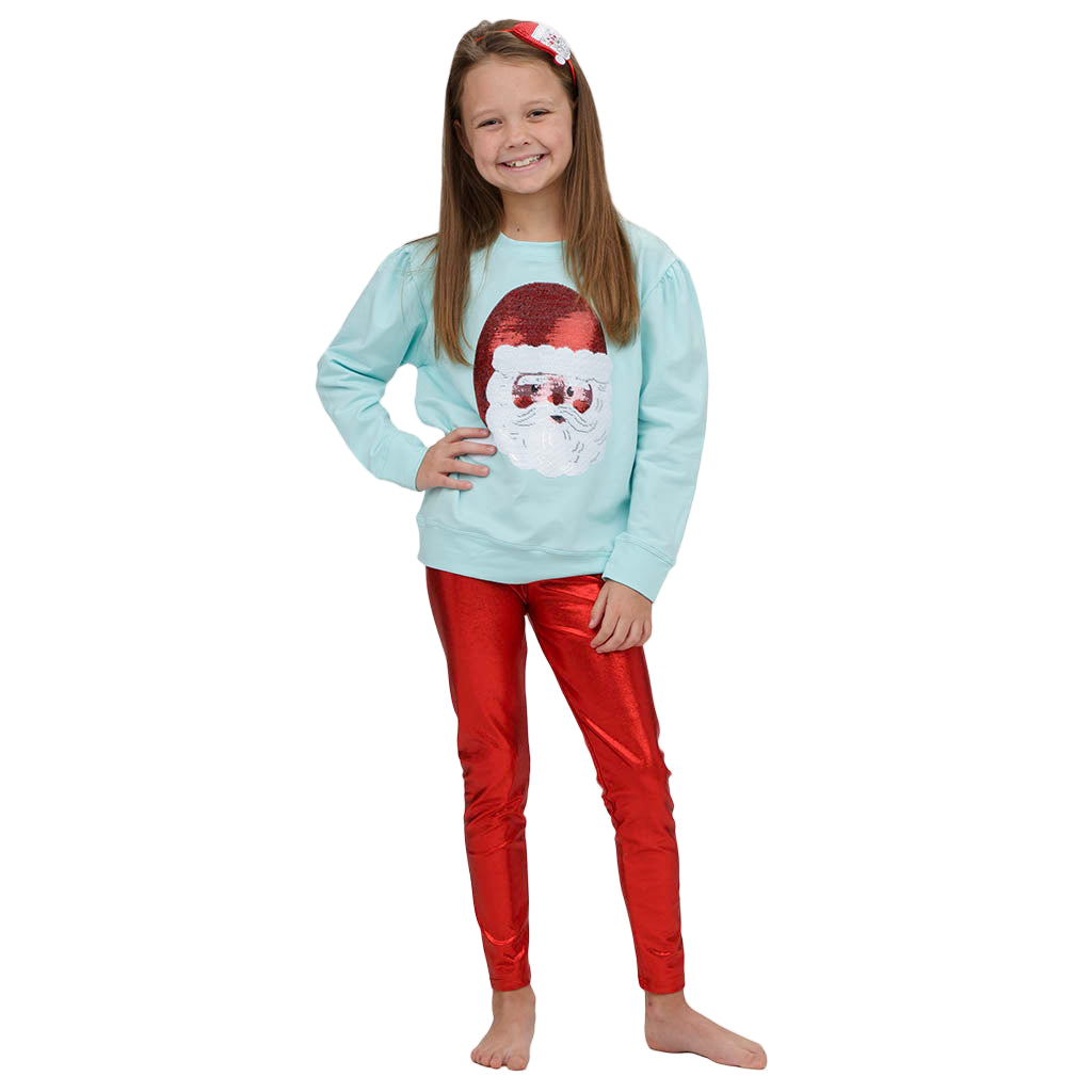 Shimmer Legging - Red