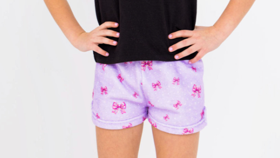 Holiday Bows Plush Shorts