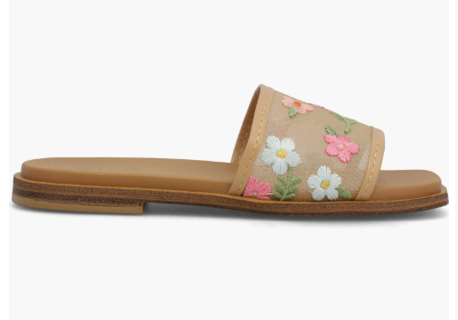 Jhanna - Tan Floral Sandal