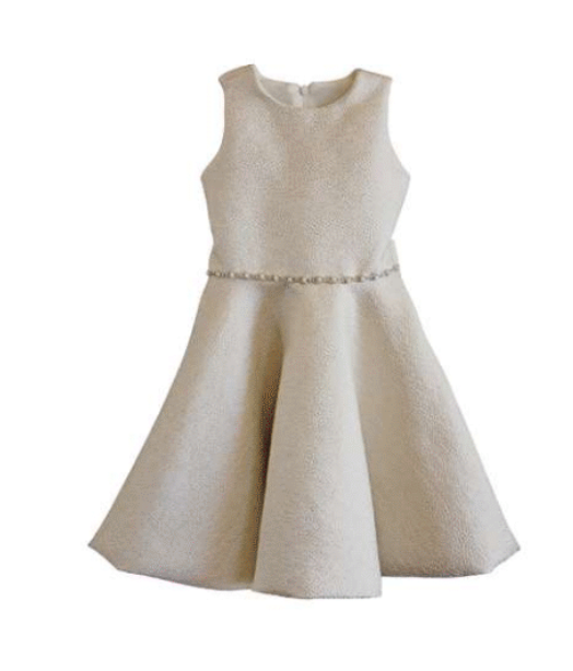 Sparkle Twirl Dres/Ivory-gold