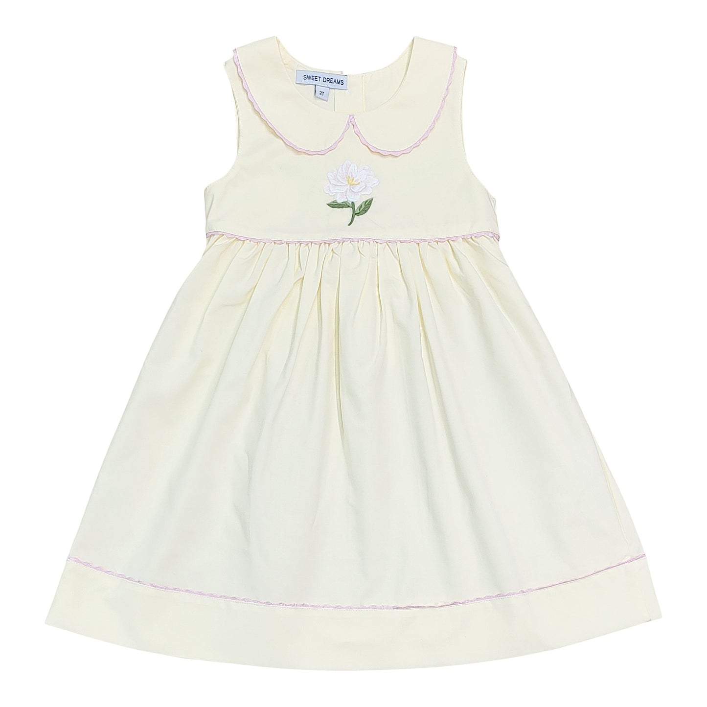 Magnolia Emb. Yellow Dress