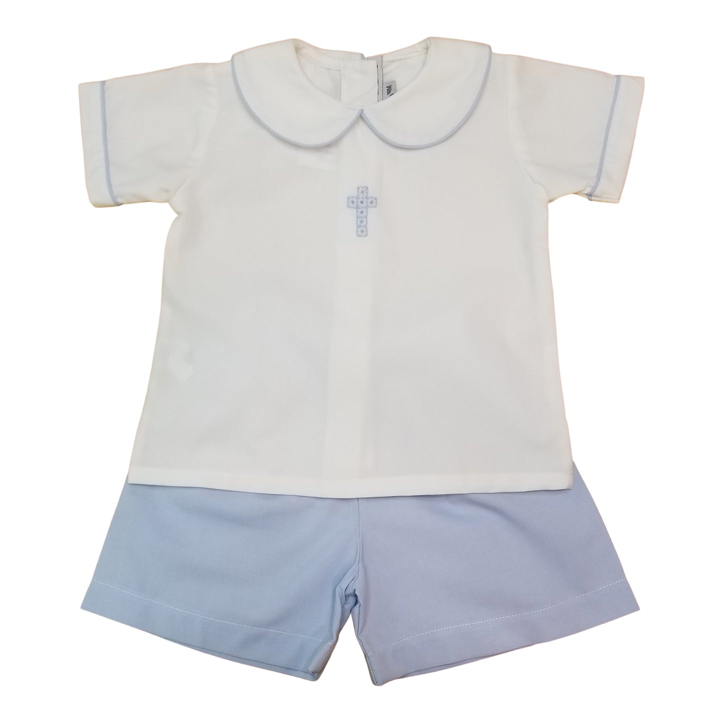 Blue Cross Boy Short Set