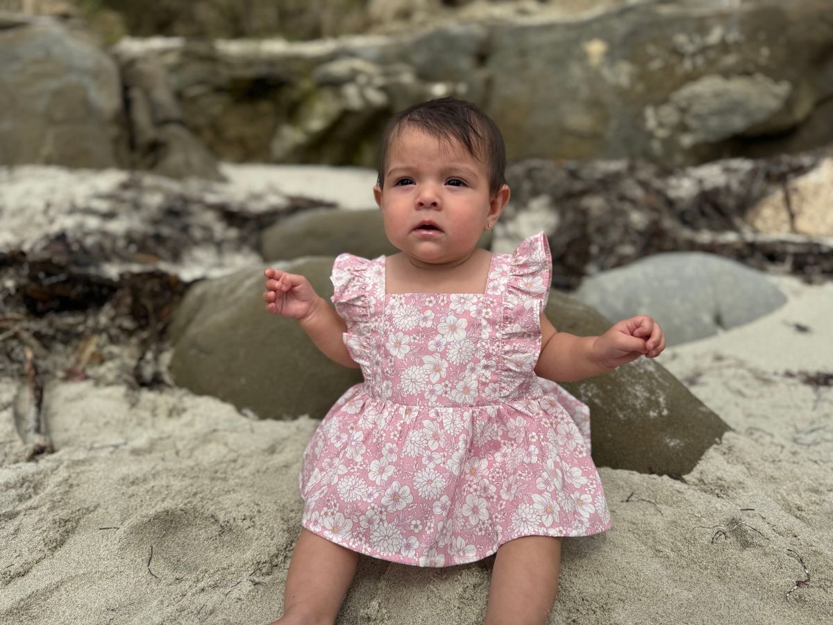 Casey Onesie Dress - Pink Floral