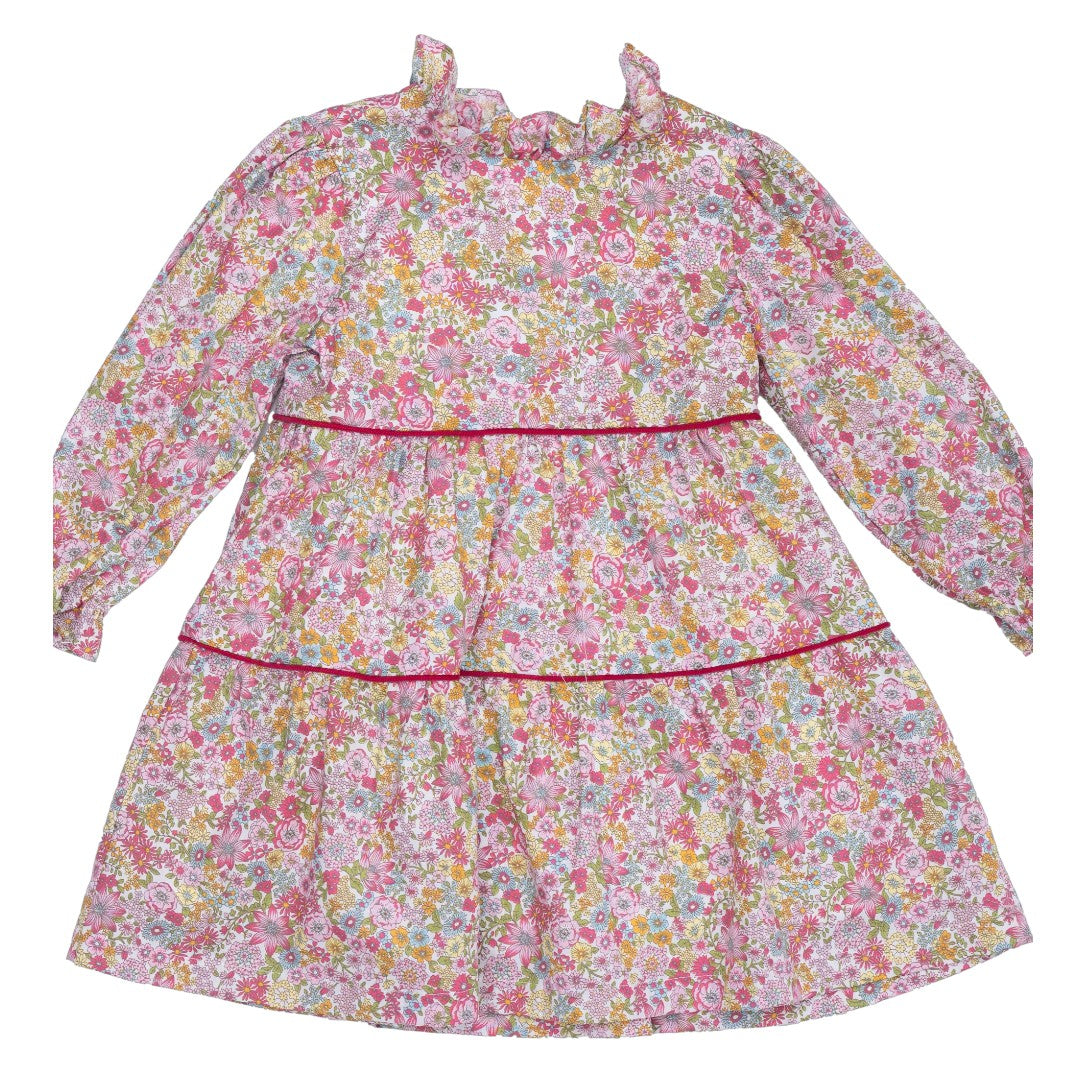 Zoe Dress - Raspberry Floral